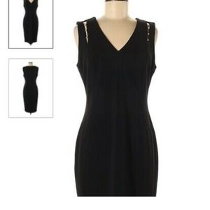 NWT Calvin Klein Black Dress Sz 8